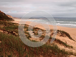 Costa da Caparica, a natural reserve and PortugalÃ¢â¬â¢s largest contiguous beach photo